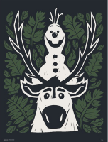 Frozen 2 - Kunstdruck - Olaf und Sven
