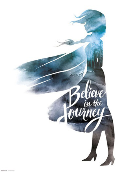 Frozen 2 - Kunstdruck - Silhouette Elsa