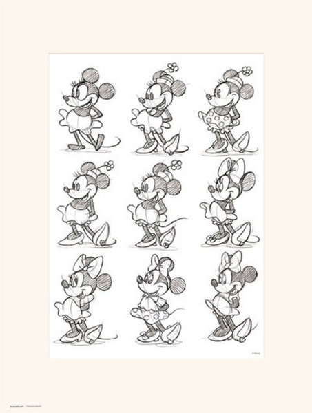 Disney - Kunstdruck - Minnie Sketch