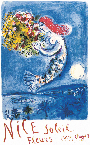 Chagall, Marc - Kunstdruck - Nice Sun Flowers