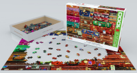 1000 Teile Puzzle - Puzzle - Weitgereiste Koffer