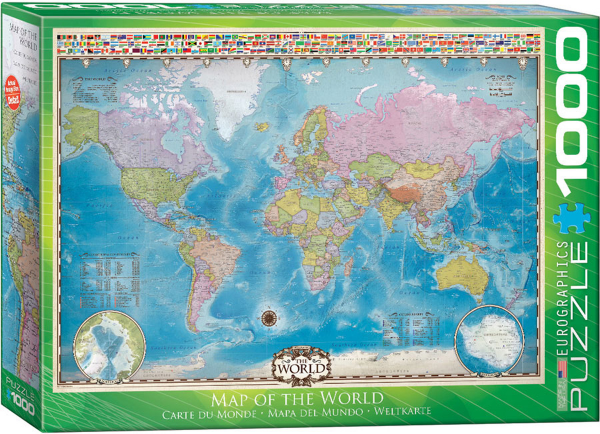 1000 Teile Puzzle - Puzzle - Weltkarte - Map of the World