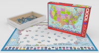 1000 Teile Puzzle - Puzzle - Karte der USA