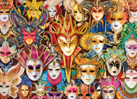 1000 Teile Puzzle - Puzzle - Venezianische Masken