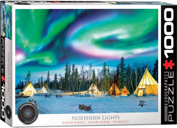 1000 Teile Puzzle - Puzzle - Nordlichter in Yellowknife