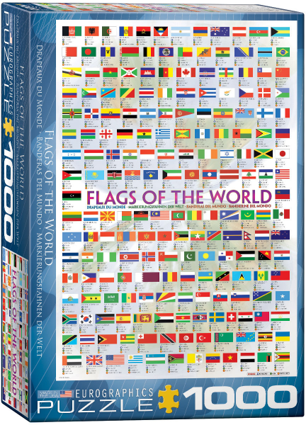 1000 Teile Puzzle - Puzzle - Flaggen der Welt