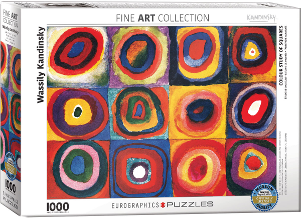 1000 Teile Puzzle - Puzzle - Wassily Kandinsky - Farbstudie Quadrate
