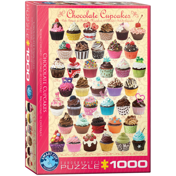 1000 Teile Puzzle - Puzzle - Schokoladen Cupcakes