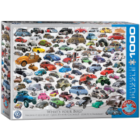 1000 Teile Puzzle - Puzzle - Bunte VW Käfer Welt - Welcher ist deiner?
