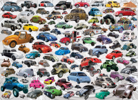 1000 Teile Puzzle - Puzzle - Bunte VW Käfer Welt - Welcher ist deiner?