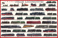 1000 Teile Puzzle - Puzzle - Geschichte der Dampflokomotive
