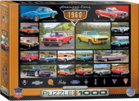 1000 Teile Puzzle - Puzzle - US-Cars der 60er Jahre - Traumwagen
