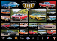 1000 Teile Puzzle - Puzzle - US-Cars der 60er Jahre - Traumwagen