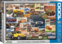 1000 Teile Puzzle - Puzzle - Jeep Werbung im Wandel der Zeit