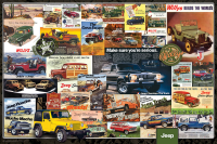 1000 Teile Puzzle - Puzzle - Jeep Werbung im Wandel der Zeit