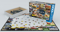 1000 Teile Puzzle - Puzzle - Jeep Werbung im Wandel der Zeit