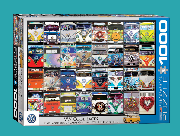 1000 Teile Puzzle - Puzzle - VW Volkswagen Bus Gesichter