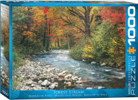 1000 Teile Puzzle - Puzzle - Ruhiger Fluss im Wald