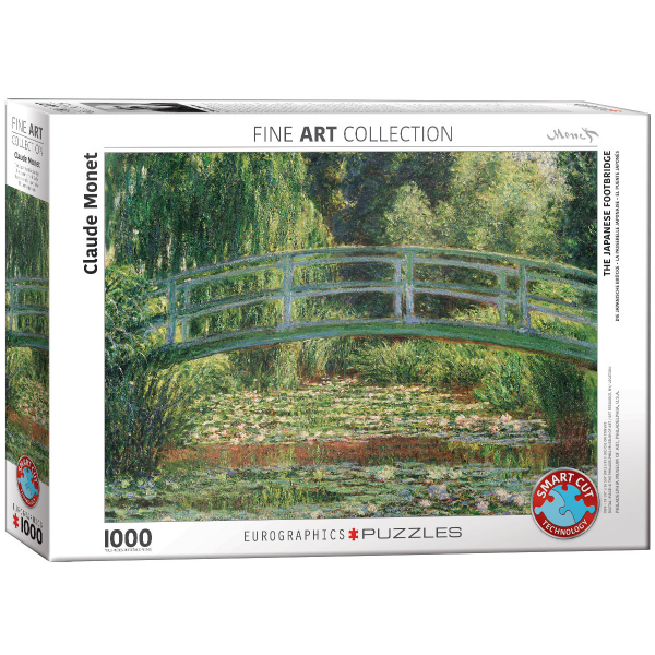 1000 Teile Puzzle - Puzzle - Japanische Brücke im Garten von Giverny von Claude Monet