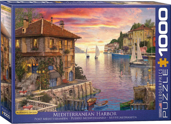 1000 Teile Puzzle - Puzzle - Romantischer Mittelmeerhafen von Dominic Davison