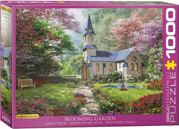 1000 Teile Puzzle - Puzzle - Kapelle im blühenden Garten von Dominic Davison