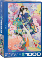 1000 Teile Puzzle - Puzzle - Japan Kimono Art -Seika von...