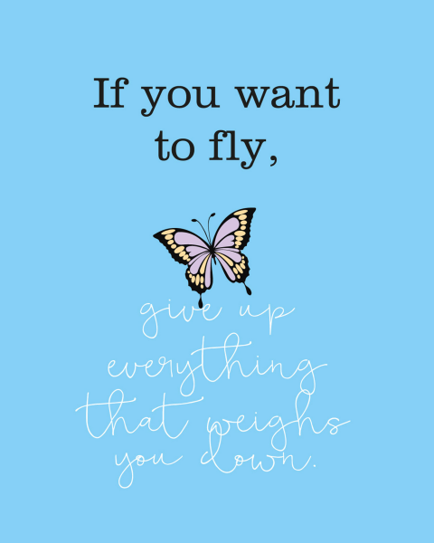 Motivational - Mini-Poster - If you want to fly