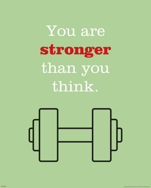 Motivational - Mini-Poster - You are stronger than you think