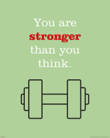 Motivational - Mini-Poster - You are stronger than you think