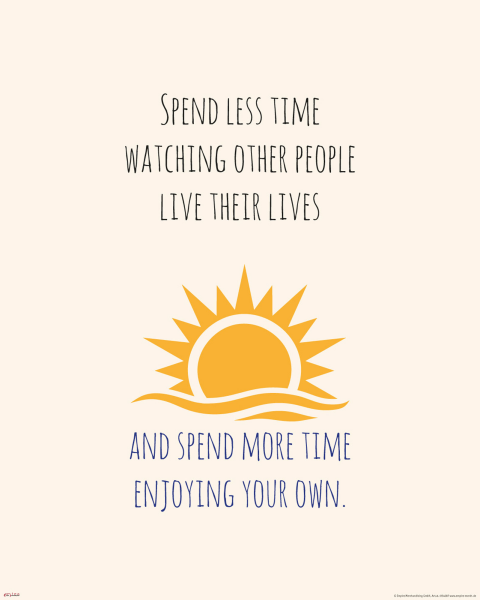 Motivational - Mini-Poster - Spend less time