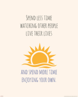 Motivational - Mini-Poster - Spend less time