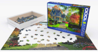 1000 Teile Puzzle - Puzzle - Das romantische blaue Landhaus von Dominic Davison