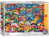 1000 Teile Puzzle - Puzzle - Farbenfrohe mexikanische Folkore Teller