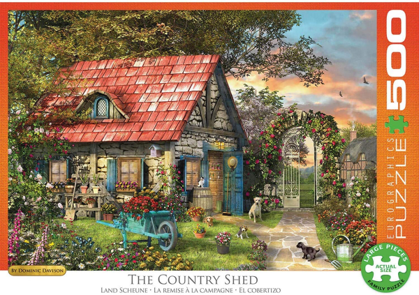 500 Teile Puzzle - Puzzle - Das wunderbare Gartenhaus von Dominic Davison