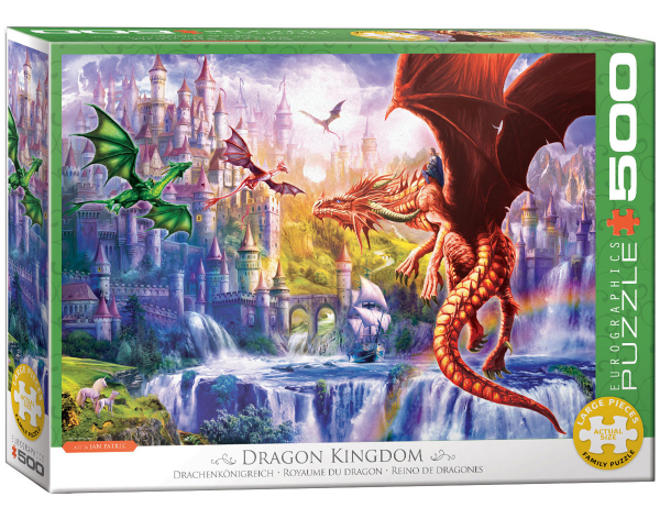 500 Teile Puzzle - Puzzle - Königreich der Drachen