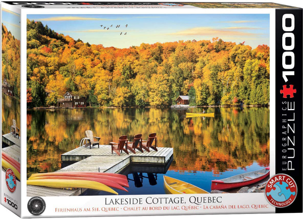 1000 Teile Puzzle - Puzzle - Das Haus am See in Quebec