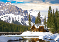 1000 Teile Puzzle - Puzzle - Winter im Yoho National Park - BC