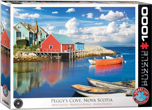 1000 Teile Puzzle - Puzzle - Fischerdorf in Nova Scotia Kanada