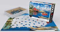 1000 Teile Puzzle - Puzzle - Fischerdorf in Nova Scotia Kanada