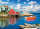 1000 Teile Puzzle - Puzzle - Fischerdorf in Nova Scotia Kanada