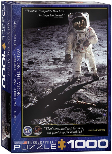 1000 Teile Puzzle - Puzzle - Die Mondlandung Neil A. Armstrong