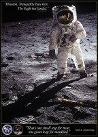 1000 Teile Puzzle - Puzzle - Die Mondlandung Neil A. Armstrong