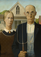 1000 Teile Puzzle - Puzzle - Grant Wood - American Gothic