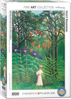1000 Teile Puzzle - Puzzle - Henri Rousseau - Frau im Urwald