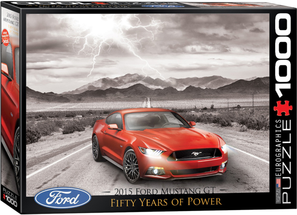 1000 Teile Puzzle - Puzzle - 50 Jahre Ford Mustang GT 2015