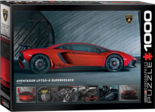 1000 Teile Puzzle - Puzzle - Traumwagen Lamborghini Aventador LP750-4