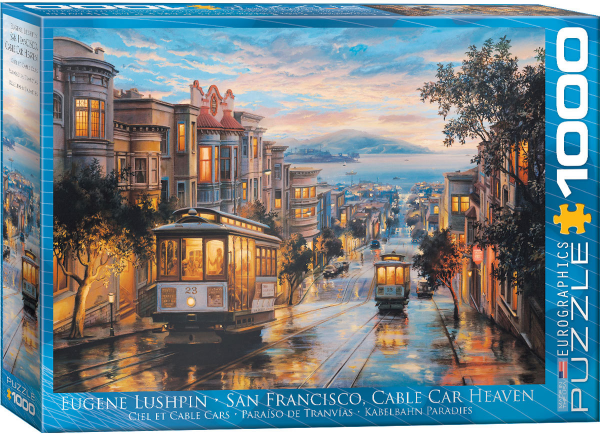 1000 Teile Puzzle - Puzzle - Straßenbahnen in San Francisco Classic Cable Cars