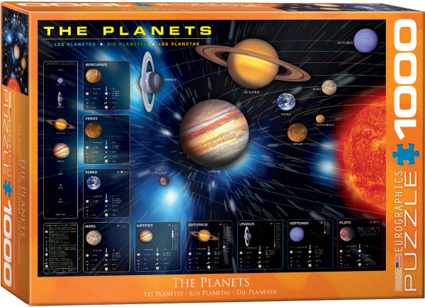 1000 Teile Puzzle - Puzzle - Die Planeten unseres Sonnensystems