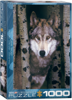 1000 Teile Puzzle - Puzzle - Wilde Natur Grauer Wolf