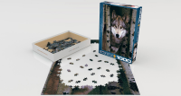 1000 Teile Puzzle - Puzzle - Wilde Natur Grauer Wolf